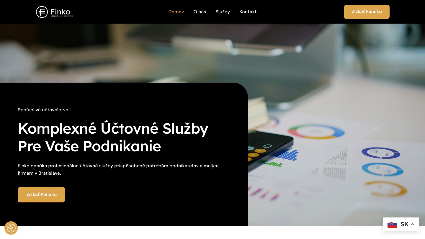 Náhľad webu finko.sk